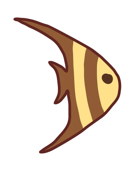 노란 물고기 — 스톡 벡터