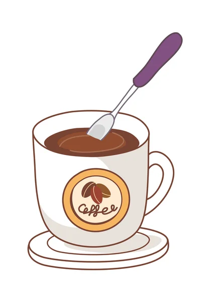 Copa de cacao — Vector de stock