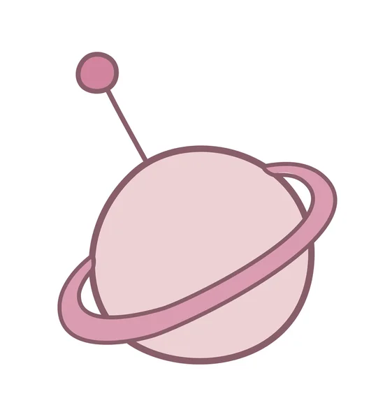 ピンクの ufo — ストックベクタ