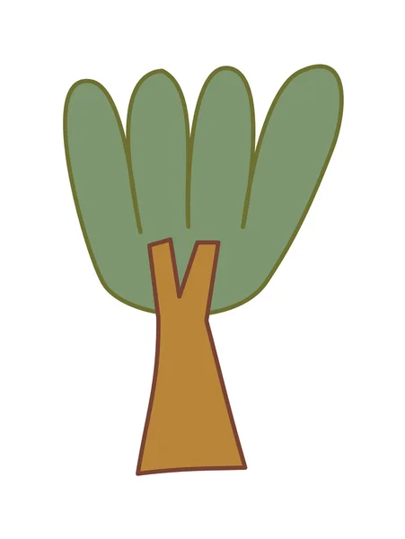 Árbol verde — Vector de stock