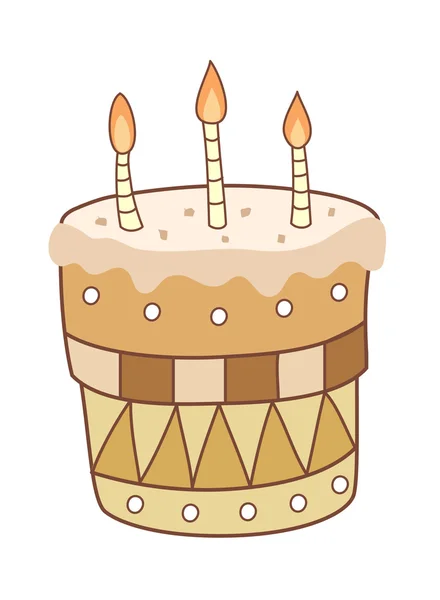 Gâteau d'anniversaire — Image vectorielle