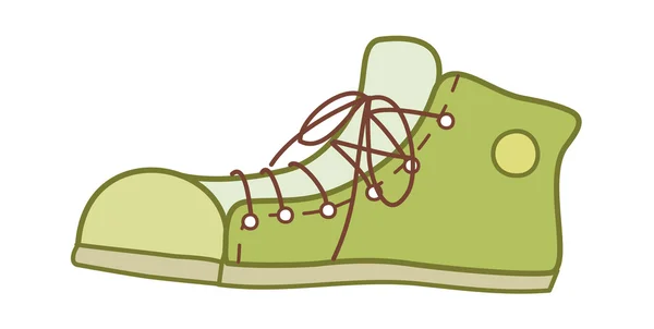 Groene sneakers — Stockvector