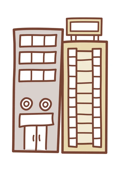 Edificios coloridos — Vector de stock