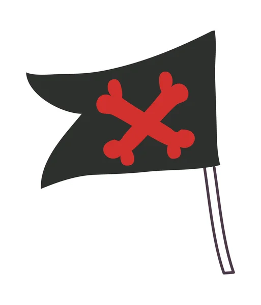 Piratflagga — Stock vektor