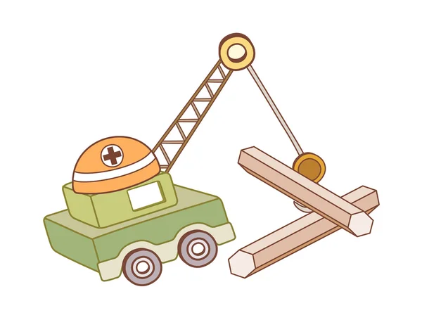 Truck crane — Stock Vector