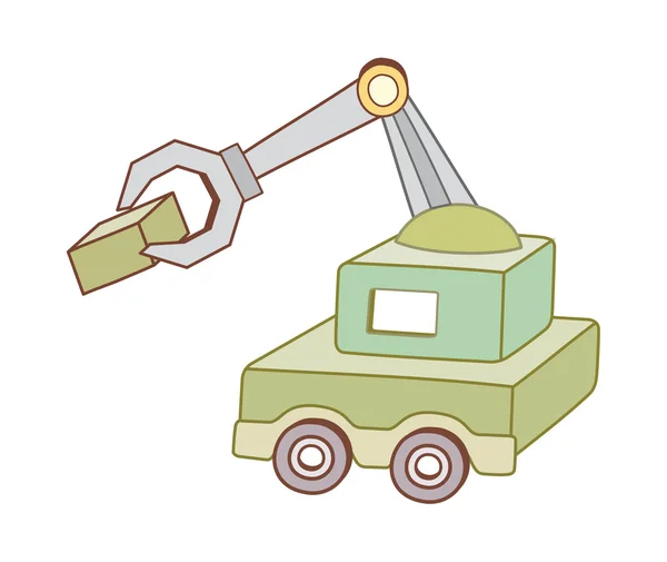 Vrachtwagen kraan — Stockvector