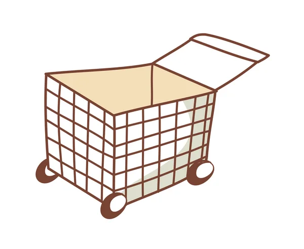 Shopping trolleys — Stock Vector