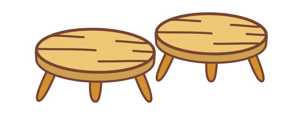 Деревянные стулья — стоковый вектор