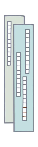 Kleurrijke gebouw — Stockvector