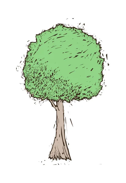 Arbre vert — Image vectorielle