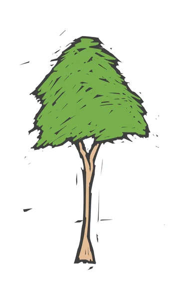 Árbol verde — Vector de stock