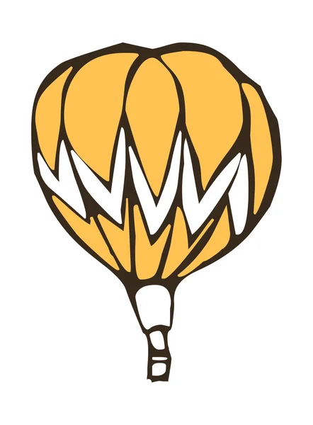 Ballon jaune — Image vectorielle