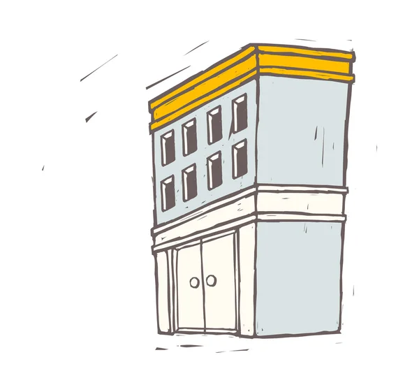 Edifício colorido — Vetor de Stock