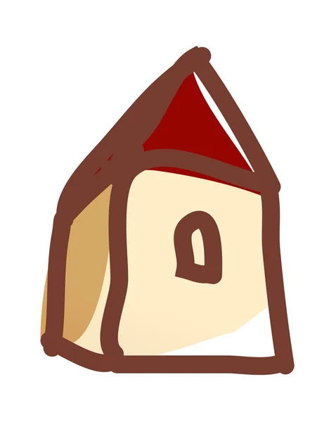 Kleurrijke huis — Stockvector