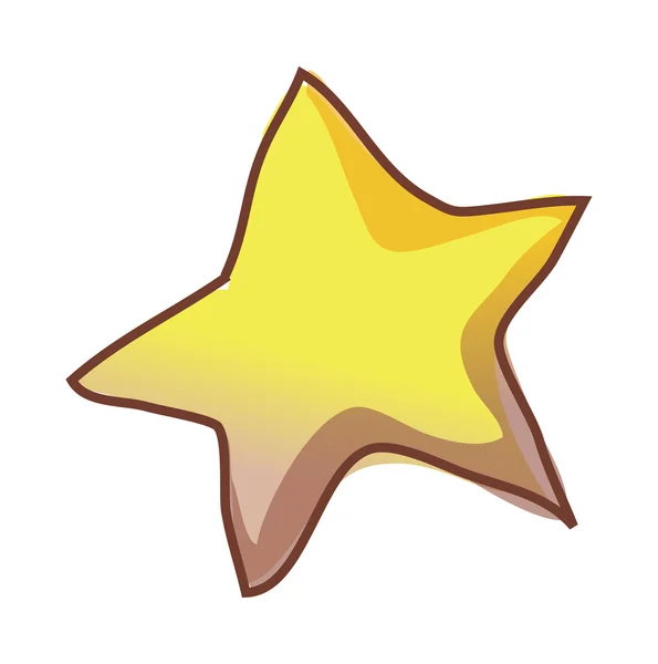 Yellow star — Stock Vector