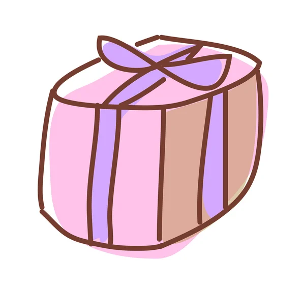 Caja de regalo rosa — Archivo Imágenes Vectoriales