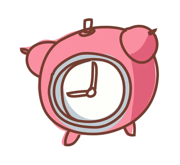 Red alarm clock — Stock Vector