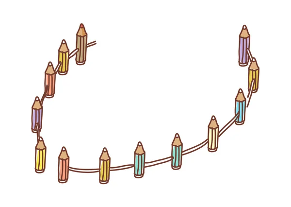 Cerca de lápices — Archivo Imágenes Vectoriales