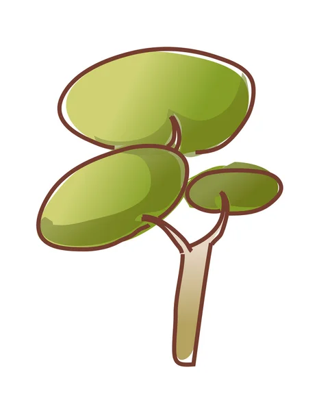 Árbol verde — Vector de stock