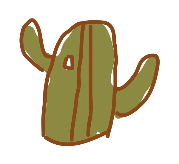 Grön kaktus — Stock vektor