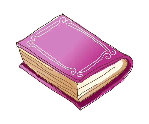 Purple book — Stock Vector