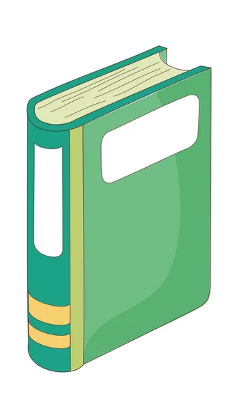 Grünes Lehrbuch — Stockvektor