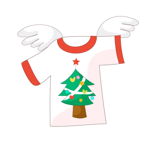 Різдво футболку — стоковий вектор
