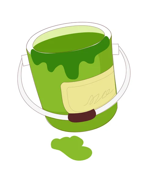 Green paint — Stock Vector