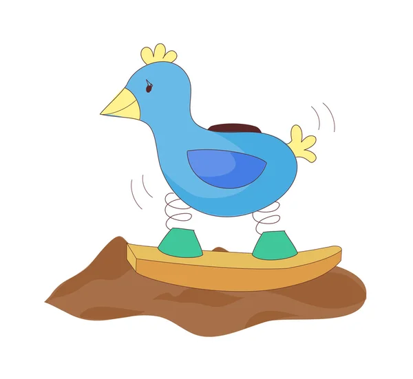 Pájaro de juguete — Vector de stock