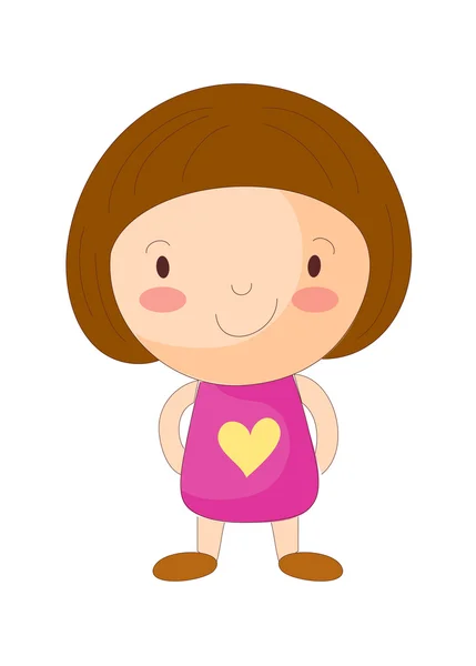 Little girl — Stock Vector