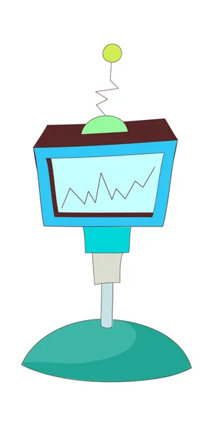 Modrý monitor — Stockový vektor