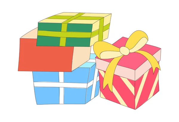 Geschenkschachteln — Stockvektor