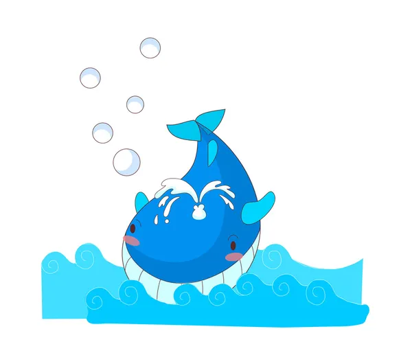 Ballena — Vector de stock