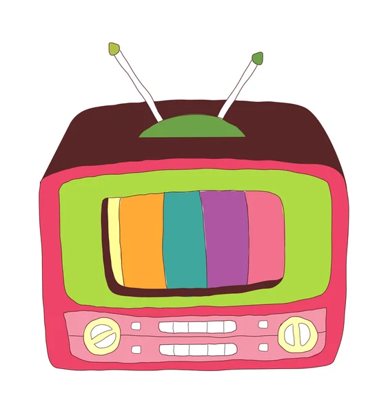 Red TV — Stock Vector