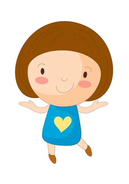 Little girl — Stock Vector