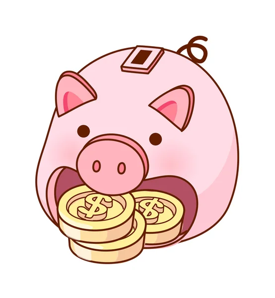 Piggy bank — Stock Vector