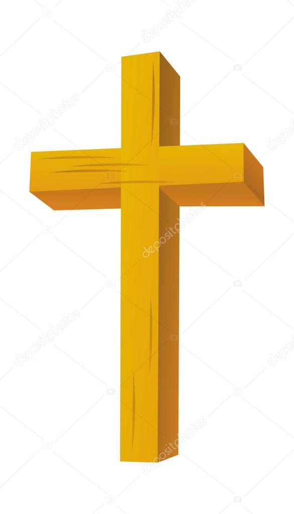 Wooden cross — Stock Vector © zzve #13450840