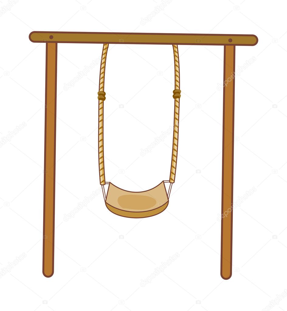 Wooden swing