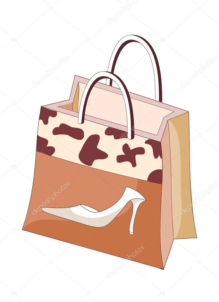 Brown shopping bag