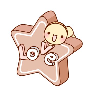 çikolata yıldız ve bebek