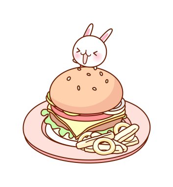 Burger ve tavşan