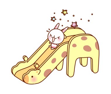 oyun alanında tavşan