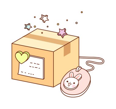 kutu ve bilgisayar fare