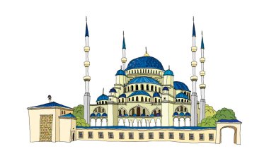 Sultanahmet Istanbul vektör çizim