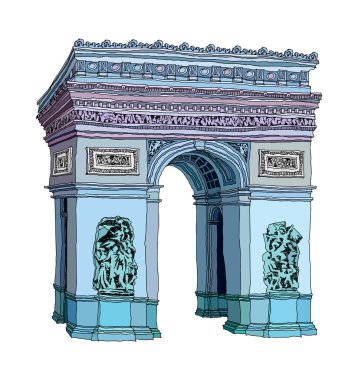 yay de triomphe vektör çizimi