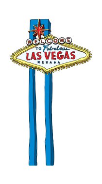 Las vegas vektör çizim