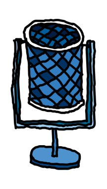 çöp sepeti vektör çizim