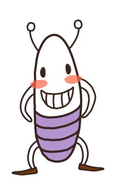 uzaylı bir robotla vektör çizim