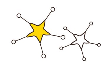 yıldız illüstrasyon vektör