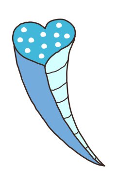 kalp kuyruklu yıldız vektör çizim